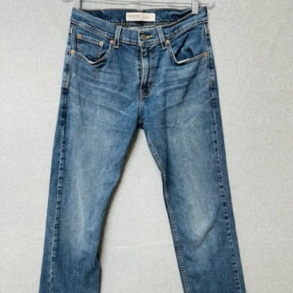 Levi’s Signature S61 relaxed Straight leg Jeans Men’s 30x32  Wash Denim Very Goo - Picture 1 of 7